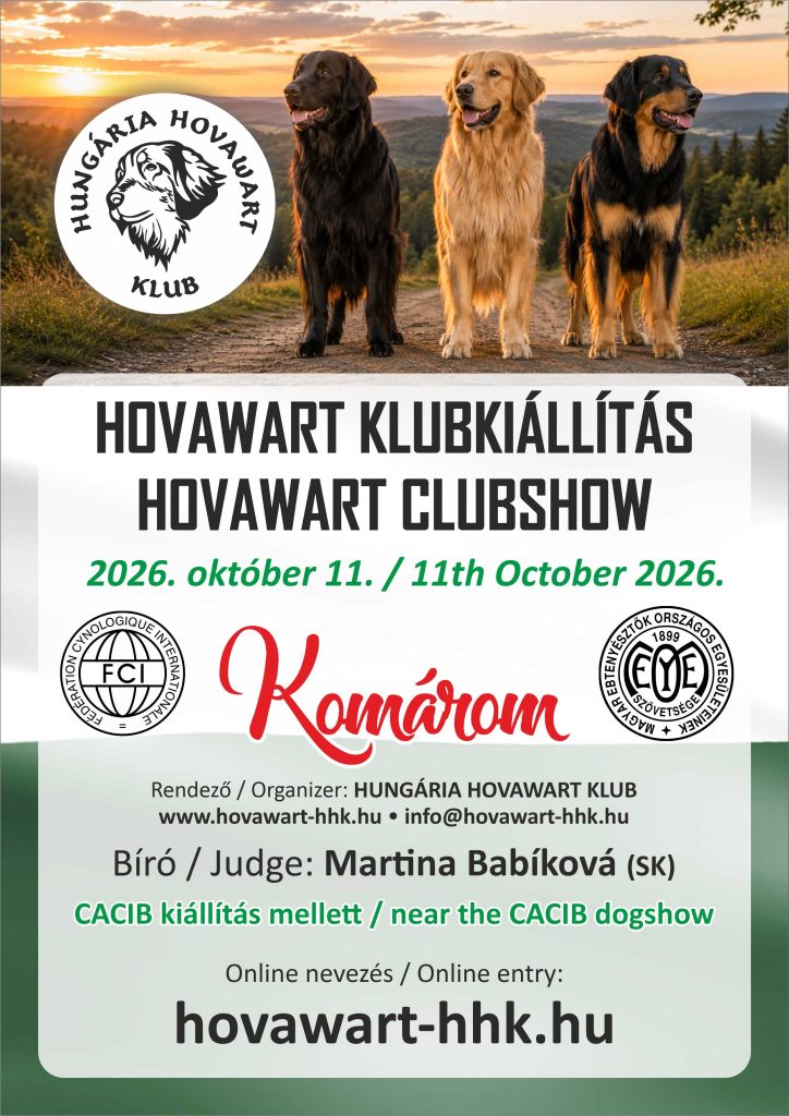 nevezesi felhívás 2026 hovawart klub